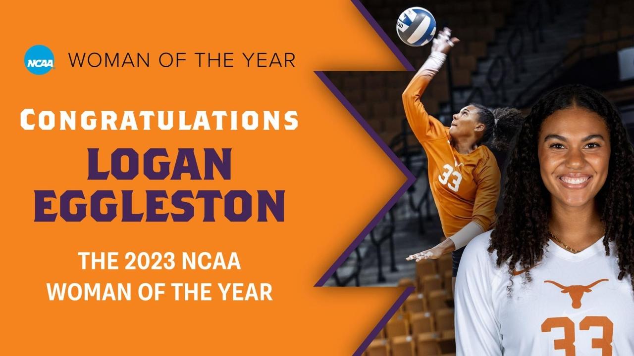 Texas Volleyball’s Logan Eggleston named 2023 NCAA Woman of the Year